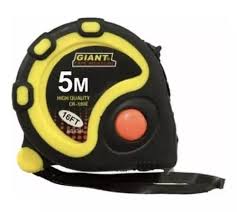 CINTA METRICA  X 5MTS ECONÓMICA GIANT