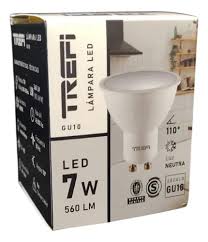 DICROICA LED GU10 7W 4000K 110º 560LMS TREFI