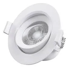 [im3501001] SPOT LED TREFI EMBUTIR ANTIDESLUMBRE CON ARO MOVIL REDONDO 3W CÁLIDO