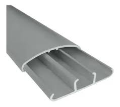 Cable Canal Piso Canal 75x17mm Gris Tira 2 Mts Kalop