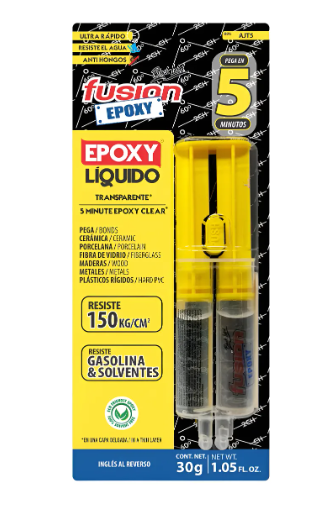 Pegamento Fusión Epoxy Jeringa Transparente Líquido 5 Min