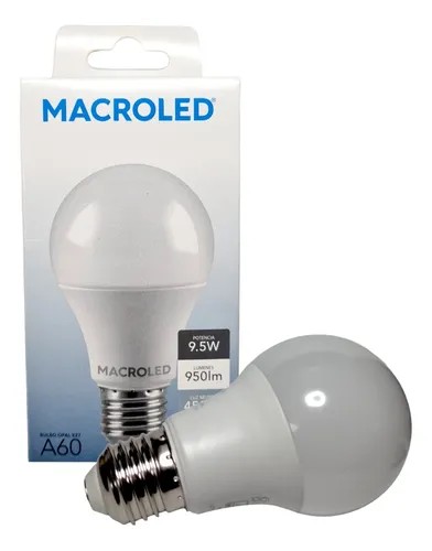 LAMPARA LED MACROLED BULBO E27 9.5W NEUTRA