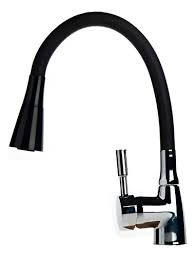 Canilla Negra Monocomando Flexible Lluvia Griferia Duchador