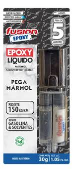 EPOXY LIQUIDO JERINGA MARMOL 5 MIN X 30gr