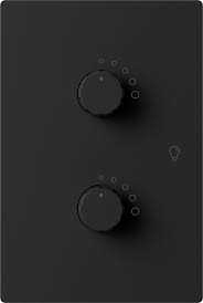 MILAN 2 DIMMERS NEGRO
