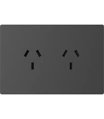 TAPA MILAN TOMACORRIENTE DOBLE GRIS macroled