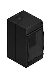 Caja ext. TM 4 bocas c/tapa fumé . Sistelectric NERA