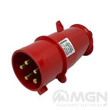Ficha Movil Macho Ind Roja 5 P Inteck Ficha Móvil 380V 5 Polos IP44