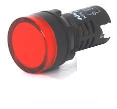 OJO BUEY 220v 22mm ROJO BAW