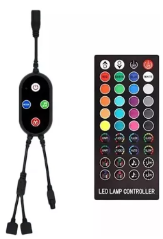 CONTROLADORA + CONTROL REMOTO tiras neón PIXEL Bluetooth