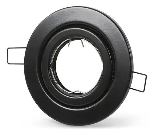 SPOT EMBUTIR DICRO MOVIL NEGRO MACROLED METAL 8cm