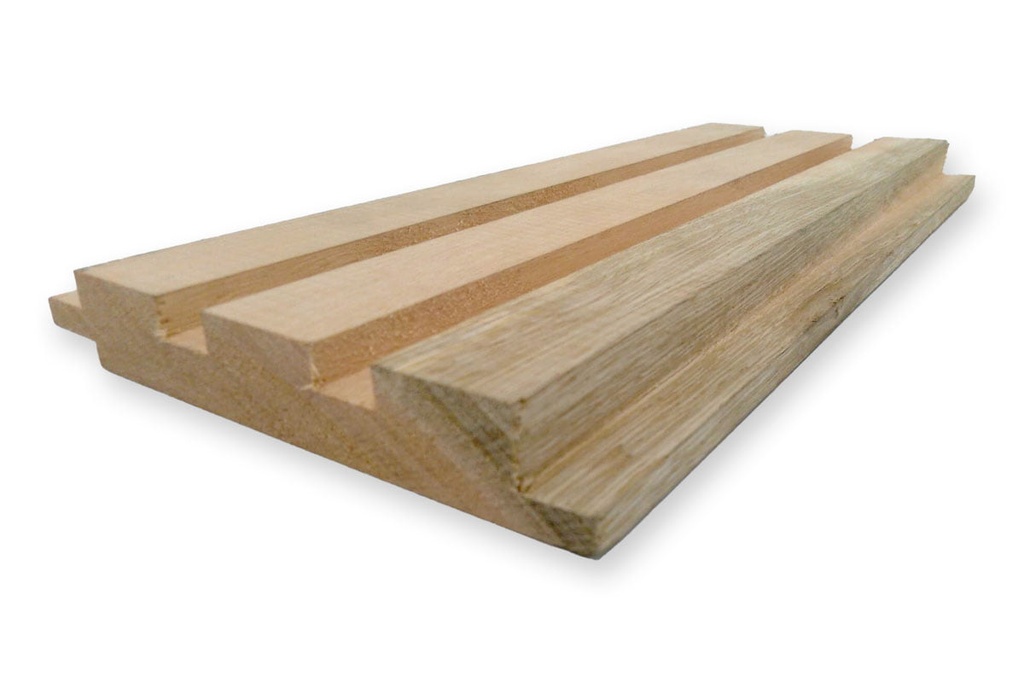 PANEL RANURADO MADERA EUCALIPTO 11CMX2MTS