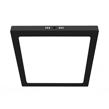 PANEL LED CUADRADO NEGRO 18W FRIO MACROLED