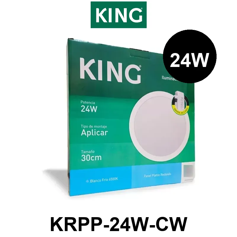 PANEL PLAFON CIRCULAR KING 24W AC165-265V FRIO 6500K