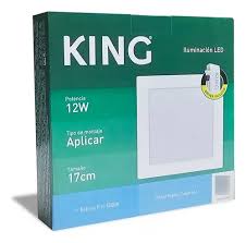 Panel De Aplicar Led 12w Cuadrado Luz Blanca Fria King Agregar a favoritos