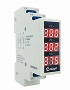 Voltimetro Digital Trifasico 1 Modulo Din Baw Rojo