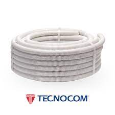 CAÑO CORRUGADO LIVIANO 3/4 PVC 25MTS TECNOCOM