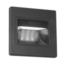 [C135N] Aplique Pared Bañador Escalera Acacia Negro led integrado 3W Calido 9x9cm