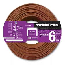[604] CABLE NORMALIZADO UNIPOLAR 6MM MARRON TREFILCON