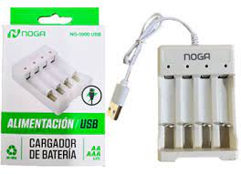 [NG5900USB] CARGADOR DE PILAS AA Y AAA USB NOGA