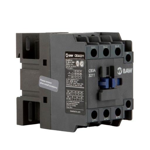 [CB3A3210B7] CONTACTOR 3P BAW 15KW 32A 1NA 24VCA BAW