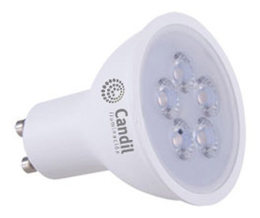 [7790680016653] Dicroica LED 4W gu10 Candil Calida 345 Lm