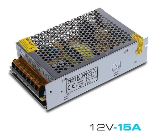 [12V15A] FUENTE METALICA 12V 15A 180W