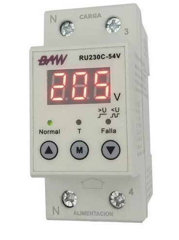 [RU230C54V] PROTECTOR TENSION MONOF. 32A C/ DISPLAY BAW