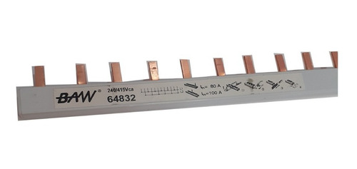 [64832] PUENTE PEINE AISLADO 2P 18 MOD 80/100A BAW