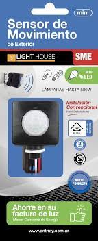 [SME] SENSOR MOVIMIENTO LIGHT HOUSE EXTERIOR