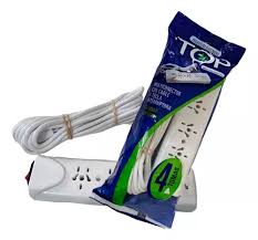 [TOP4C] ZAPATILLA MULTINORMA TOP 4 TOMAS/5MTS CON CABLE TECLA