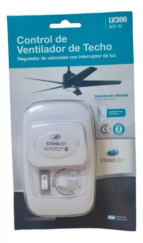 [LV300] REGULADOR VENTILADOR TECHO C/ CAJA STANDBY