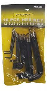 [d0291] Llave Alen juego Davidson 0291