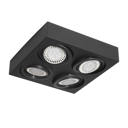 [P492N] PLAFON FERROLUX CARDANICO "RIMINI" 4XGZ-10 390X390X85mm