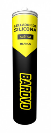 [SSA280B] SILICONA ACETICA BLANCA BAROVO 280ml