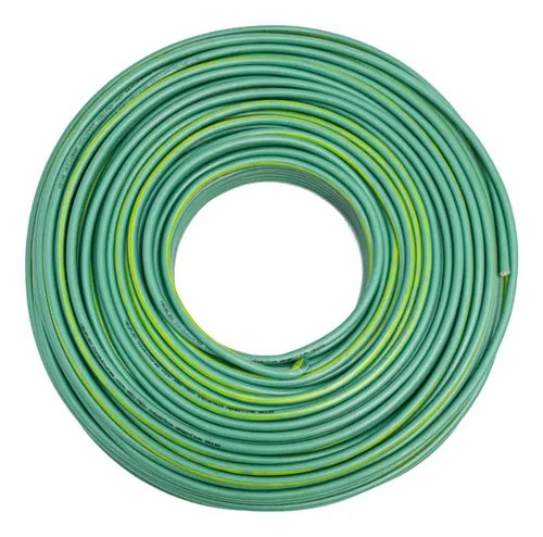 [CF253] CABLE UNIPOLAR 2.5mm VERDE TIERRA ANTILLAMA MARCA PROPIA