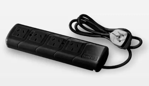 [513000] PROLONGADOR 4 TOMAS 2.5MTS CABLE EXULTT NEGRO