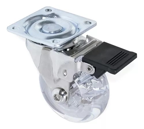 [RUE13] RUEDA GOMA SILICONA BROZEN TRANSP 50mm (copia)