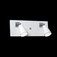 [S218B] SPOT APLIQUE DUBLIN BLANCO MOVIBLE 2 LUCES GU10