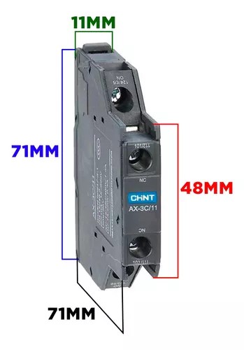 [AX3C11] CONTACTO AUX. DE MONTAJE LATERAL P/NXC 1NO-1NC CHINT