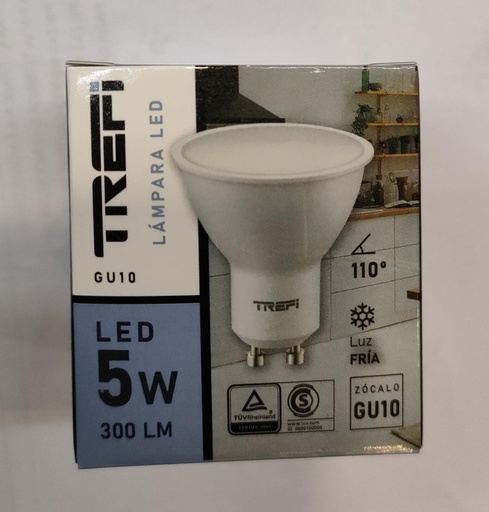 [IM0603003] DICROICA LED 5W FRIA TREFI 300Lm 110°