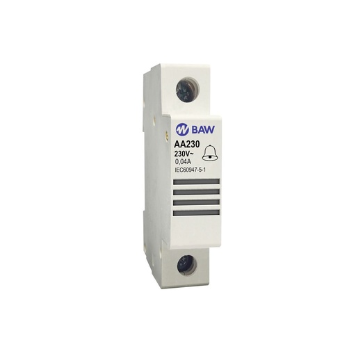[AA230] Campanilla en un módulo DIN 220V BAW