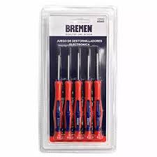 [4040] JUEGO DE DESTORNILLADORES ELECTRONICA 6 PZAS BREMEN
