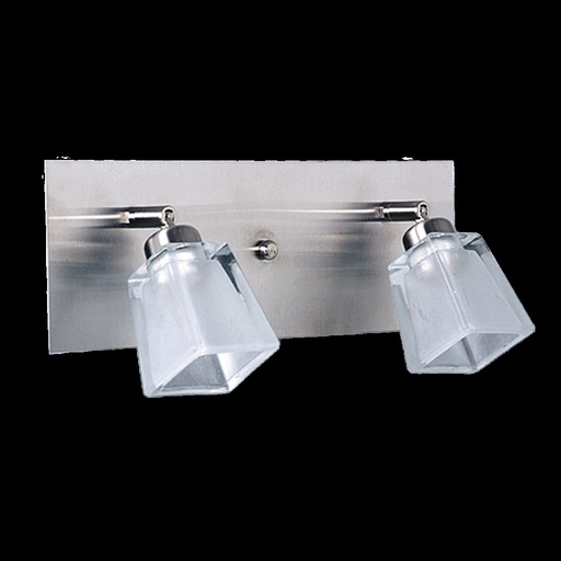 [s215ceo] Spot "IBIZA" 2xG9 c/tulipa CUBETO (110x320)