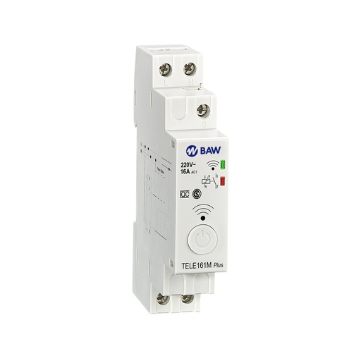 [TELE161MP] INTERRUPTOR SMART WIFI 1modulo DIN 16A BAW