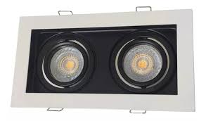 [aedx2mb] Aplique Blanco Dicro Doble Macroled Aed-x2-mb