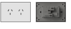[MILAN2TCB] TOMACORRIENTE DOBLE MILAN BLANCO MACROLED, AC 250V, 10A MAX. BASTIDOR METALICO
