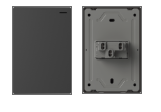[MILAN1CNG] TECLA MILAN GRIS MACROLED, 1 CANAL, 2 VIAS, AC 250V, 10A MAX. BASTIDOR METALICO