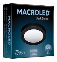 [NPR06CWF] PLAFON LED 6W LED MACROLED REDONDO FRIO BLACK SERIES