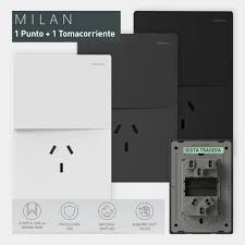 [MILAN1CN1TCG] PUNTO+TOMA MILAN GRIS